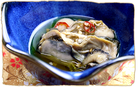 牡蠣のオイル漬け